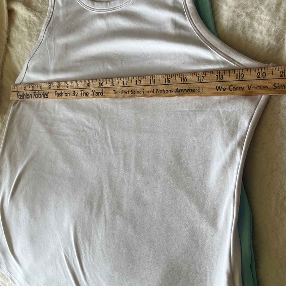 Danskin Women's Tank Tops - White and Aqua Bundle Size Large - Picture 4 of 8